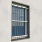 Preview: Fenstergitter abnehmbar 30x30mm / Höhe 900 - 1599mm / 3 Gurte